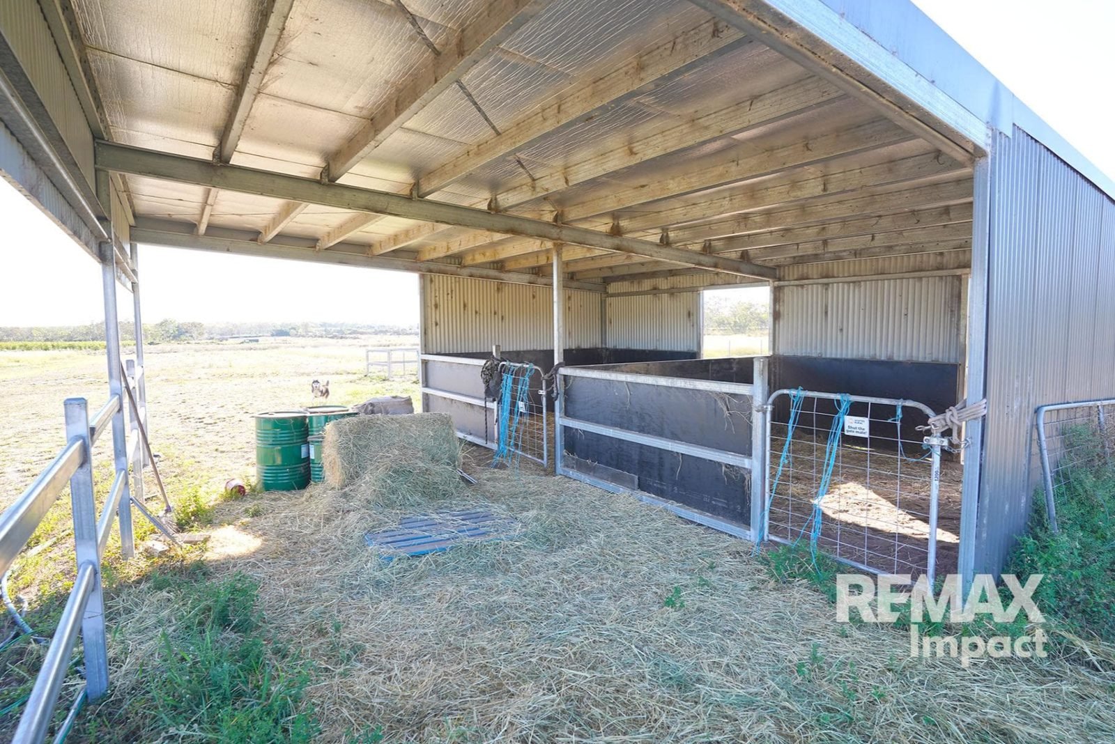 Stables and feed storage